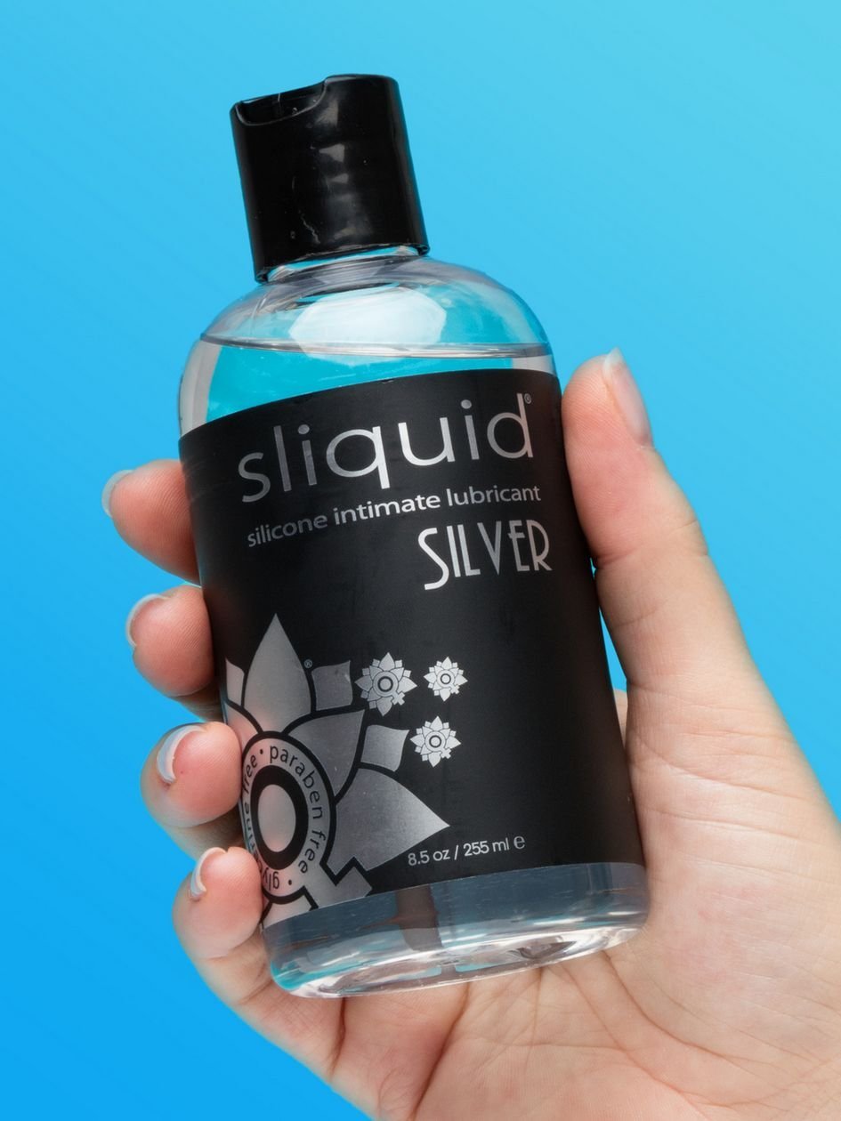 11378.jpg Sliquid Silver Luxury Silicone Lubricant 8.5 fl oz - Image 1