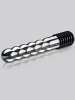 ElectraStim Bi-Polar Electrosex Wave Metal Dildo 7 Inch - Image 2