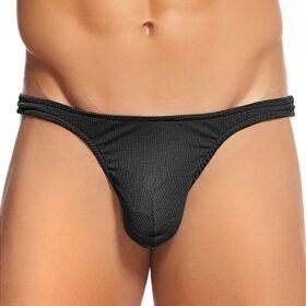 Male Power Cotton Rib Sexy Thong