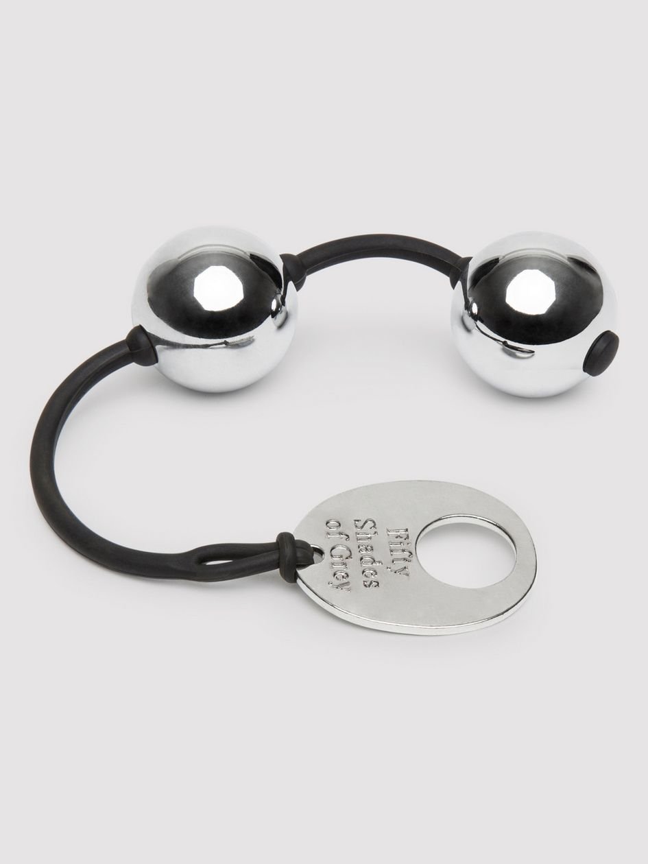 40174.jpg Fifty Shades of Grey Inner Goddess Silver Pleasure Balls 7.8oz - Image 1