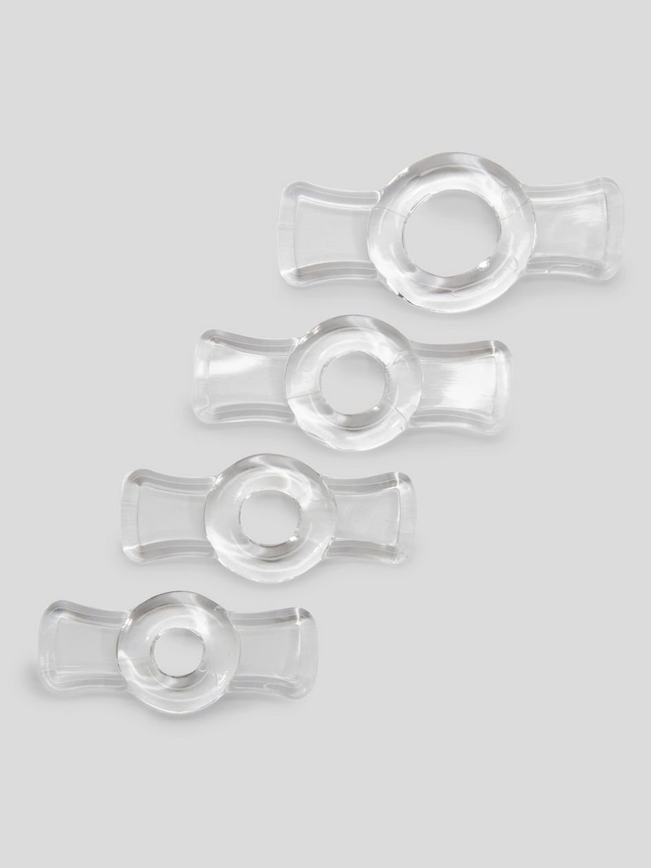 47469.jpg Doc Johnson Titanmen Easy-On Stretchy Cock Ring Set (4 Pack) - Image 1