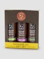 Earthly Body Hemp Seed Massage Oil Gift Set (3 x 1 fl. oz)