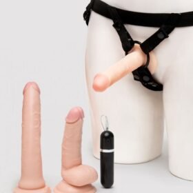 Lifelike Lover Realistic Pleasures Strap-On Dildo Kit (8 Piece)