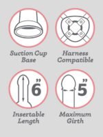 Lifelike Lover Basic Realistic Suction Cup Dildo 6 Inch - Image 5