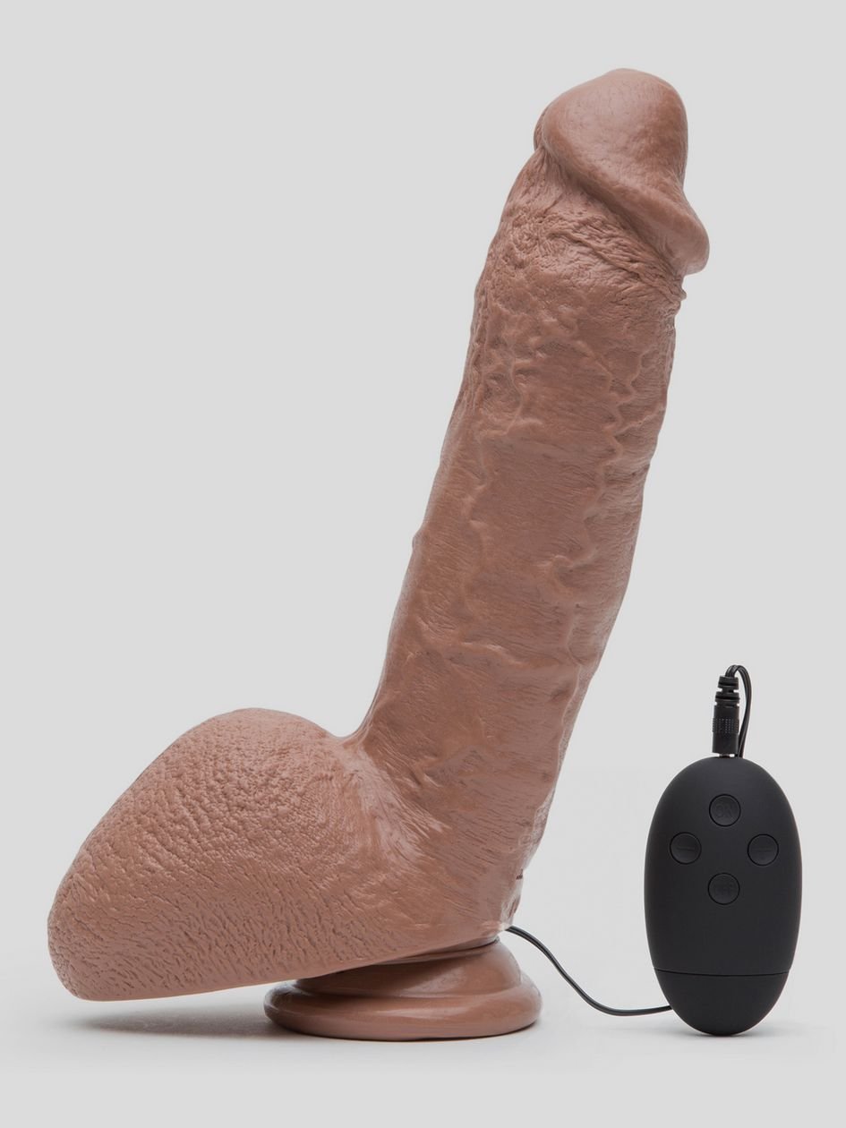 72115.jpg Shane Diesel Vibrating Realistic Suction Cup Dildo with Balls 10 Inch - Image 1