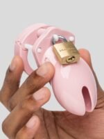 CB-6000S Short Male Pink Chastity Cage Kit - Image 5