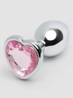 Lovehoney Jeweled Heart Metal Butt Plug 2.5 Inch - Image 6