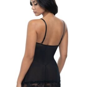 Oh La La Cheri Black Lace Babydoll Set