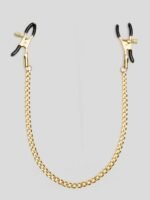 Bondage Boutique Adjustable Nipple Clamps with Gold Chain - Image 2