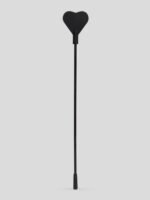 Bondage Boutique Black Skip a Beat Silicone Heart Riding Crop