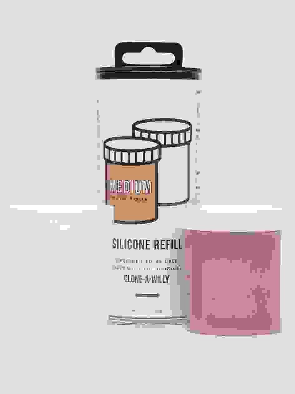 76930.jpg Clone-A-Willy Medium Skin Tone Silicone Refill - Image 1