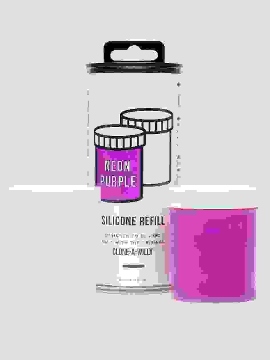 76936.jpg Clone-A-Willy Neon Purple Silicone Refill - Image 1