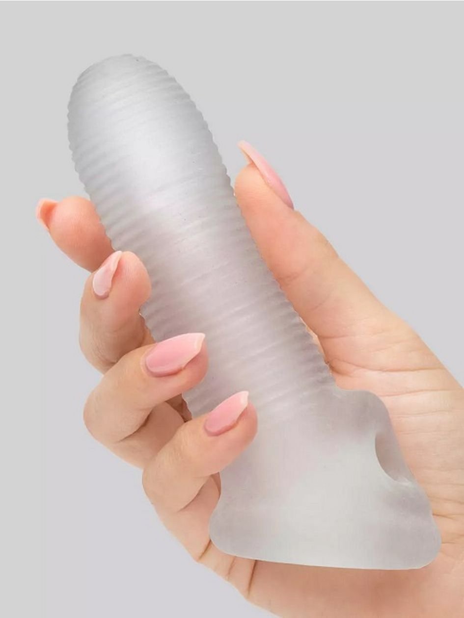 79242.jpg Perfect Fit Fat Boy Micro Ribbed 5.5 Inch Penis Sleeve with Ball Loop - Image 1