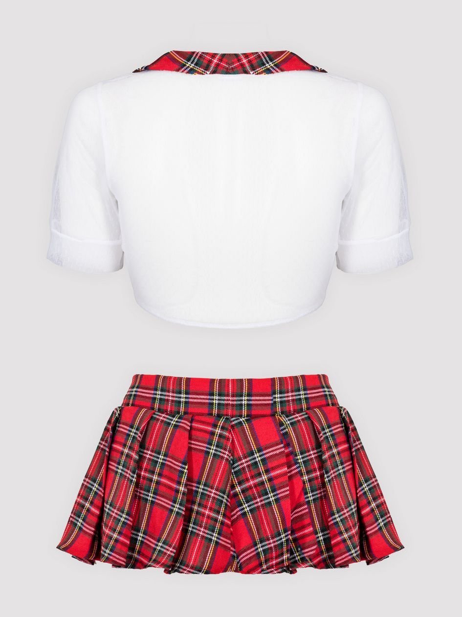 79922.jpg Lovehoney Fantasy Red Plaid Skirt Set - Image 1