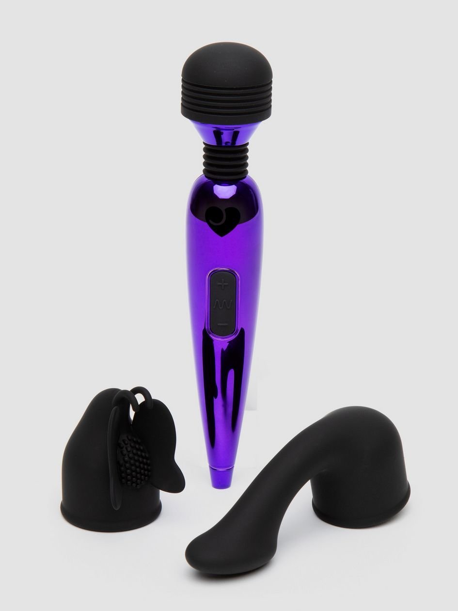 80270.jpg Lovehoney Purple Power Mini Massage Wand Vibrator Kit (4 Piece) - Image 1