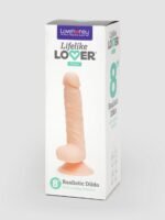 Lifelike Lover Classic Dual-Density Dildo with Moving Foreskin 8 Inch - Image 6