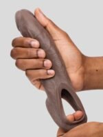 Lovehoney Real-Feel Penis Extender 1.5 Inch with Ball Loop - Flesh Brown - Image 6