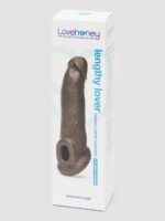 Lovehoney Real-Feel Penis Extender 1.5 Inch with Ball Loop - Flesh Brown - Image 7