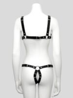 DOMINIX Deluxe Leather Caged Harness