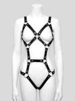 DOMINIX Deluxe Leather Caged Harness - Image 2