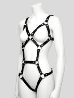 DOMINIX Deluxe Leather Caged Harness - Image 3