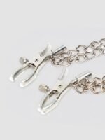 Fetish Fantasy Rock Hard Adjustable Nipple Clamps with Double Chain - Image 4