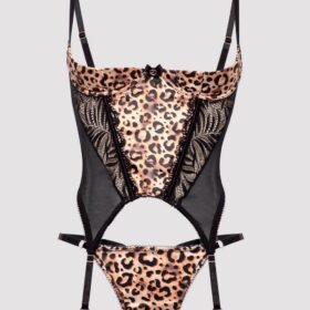 Lovehoney Wild Paradise Leopard Print Bustier Set