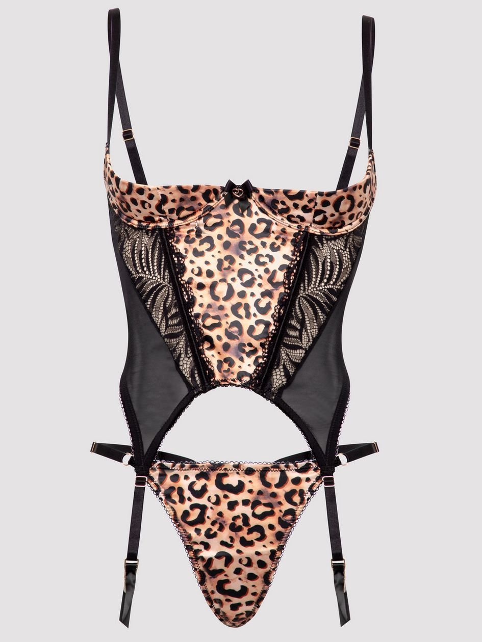 84770.jpg Lovehoney Wild Paradise Leopard Print Bustier Set - Image 1