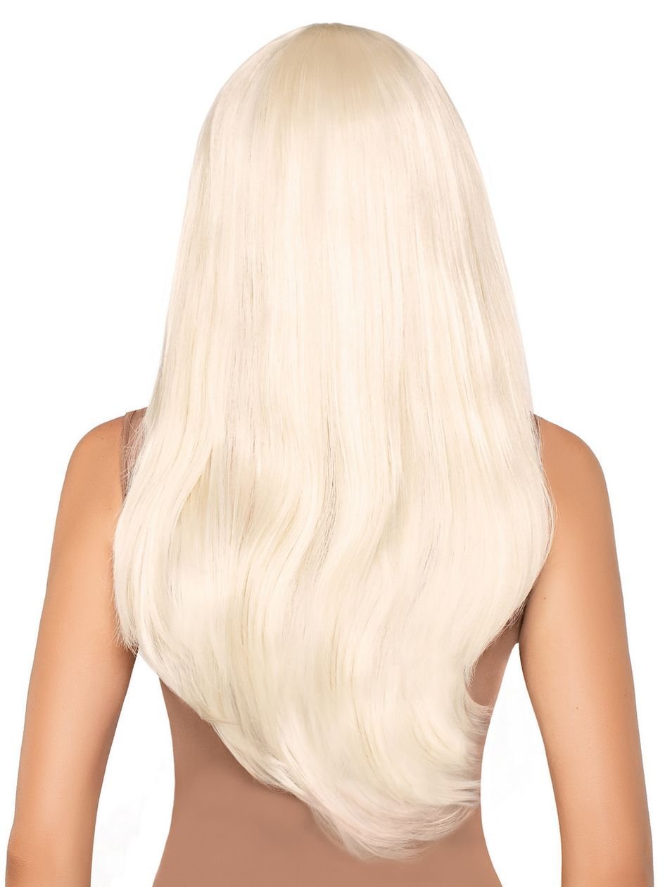 85320.jpg Leg Avenue Blonde Long Straight Wig with Fringe - Image 1