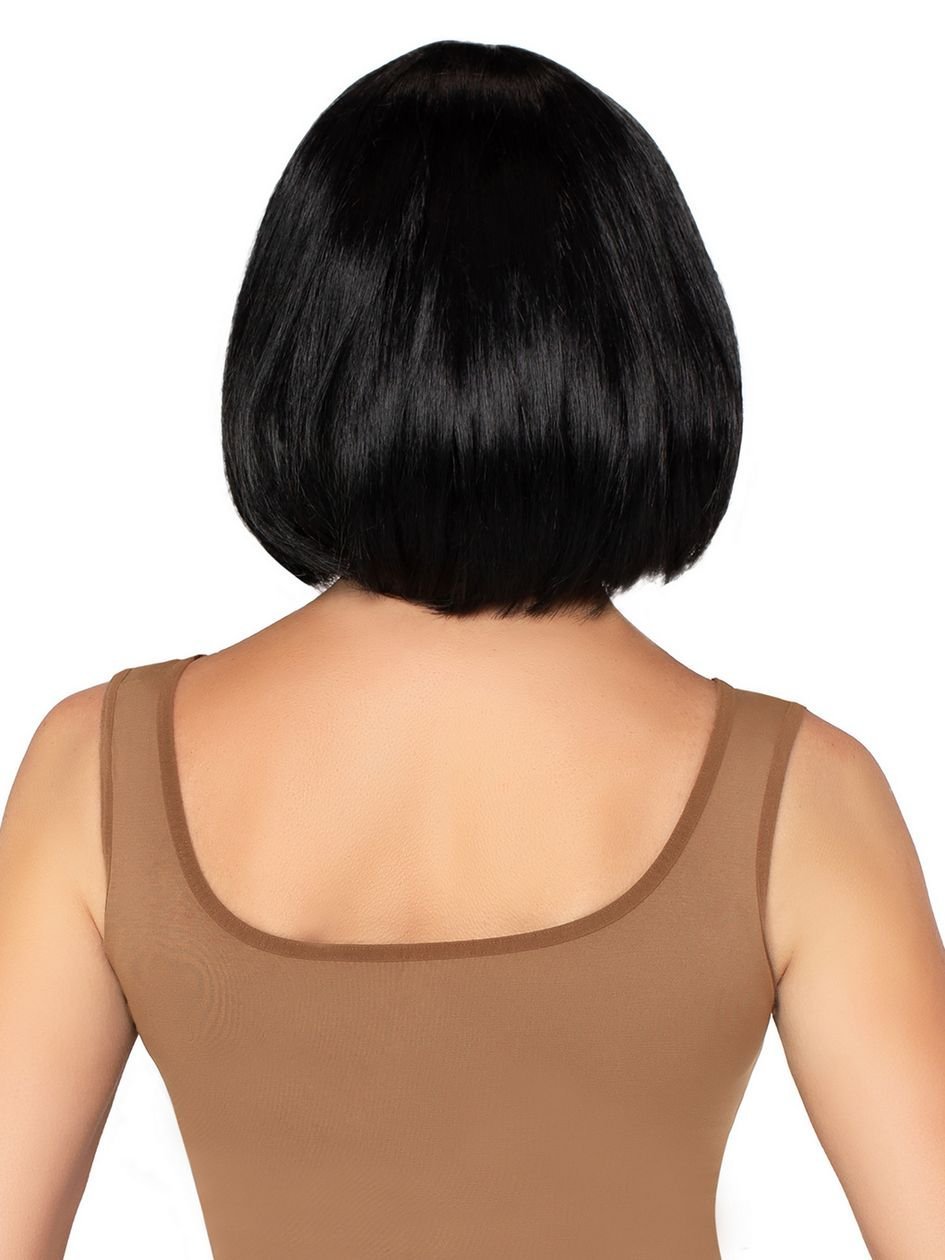 85323.jpg Leg Avenue Brunette Short Natural Wig With Fringe - Image 1