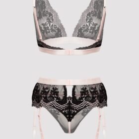 Lovehoney Plus Size Lustrous Lace Black Bra