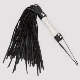 Bondage Boutique Silver Rhinestone Flogger