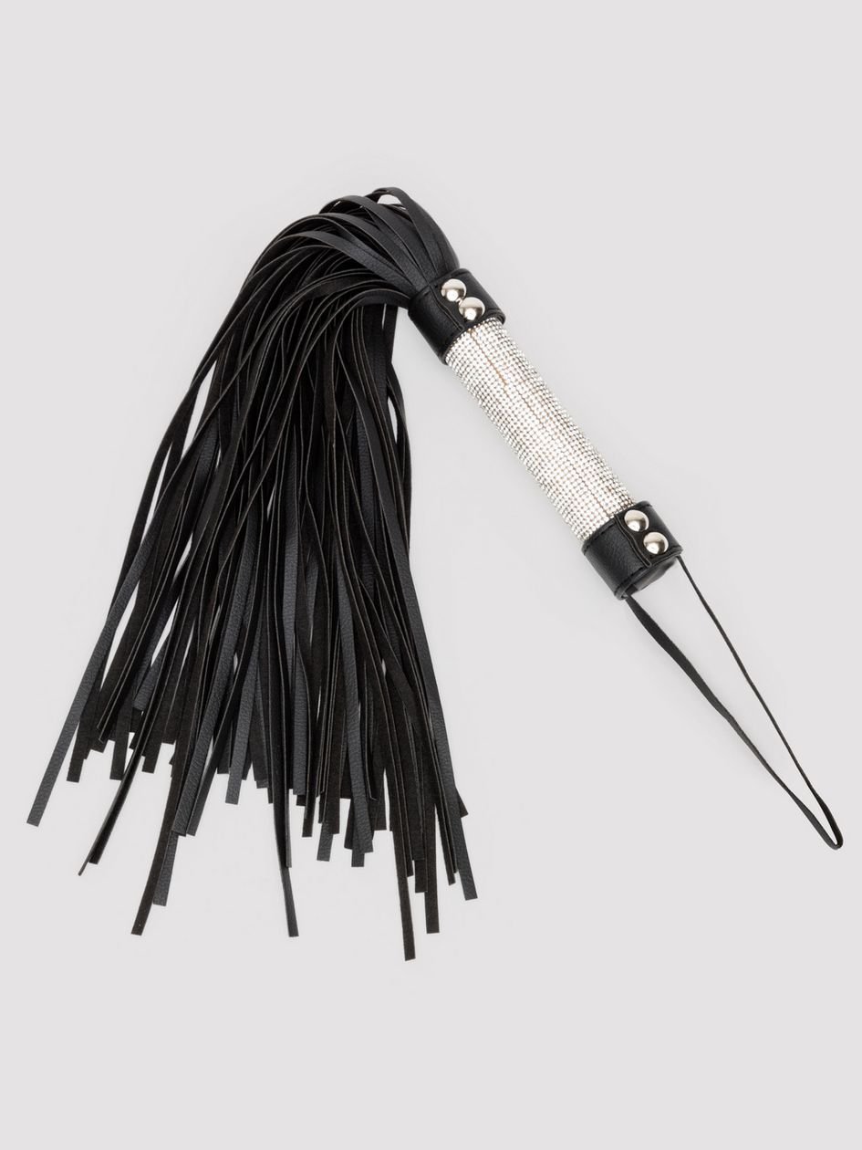 86376.jpg Bondage Boutique Silver Rhinestone Flogger - Image 1