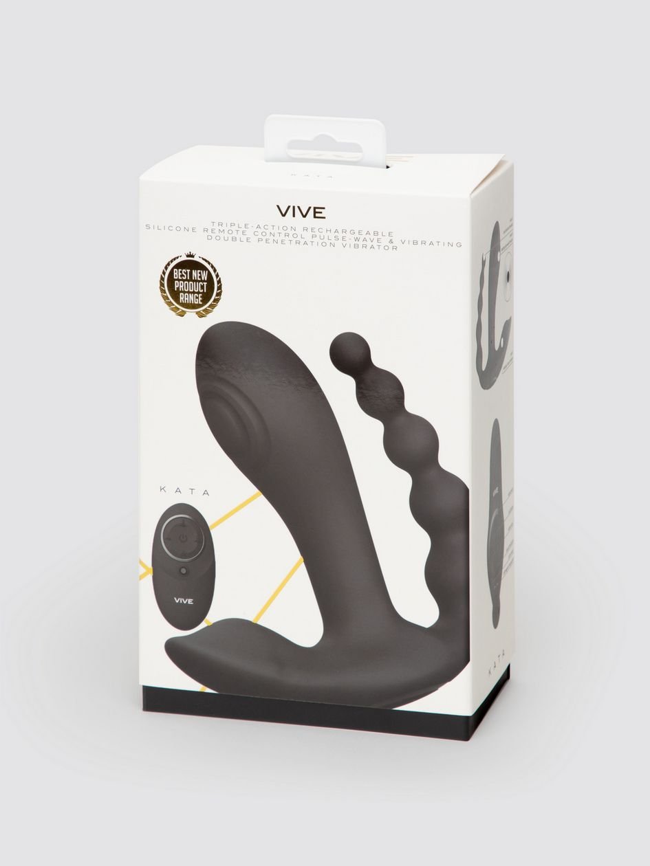 86448.jpg Vive KATA Rechargeable Pulsing Remote Control Triple Stimulation Vibrator - Image 1