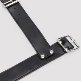 Bondage Boutique Faux Leather Collar to Wrist Restraints