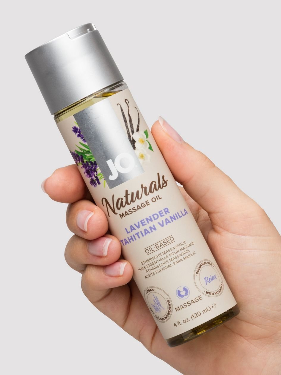 86673.jpg System JO Naturals Lavender and Tahitian Vanilla Massage Oil 4 fl oz - Image 1