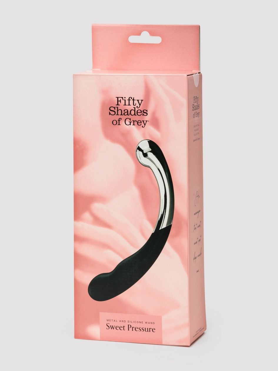 86862.jpg Fifty Shades of Grey Sweet Pressure Dark Steel and Silicone Double-Ended Dildo - Image 1