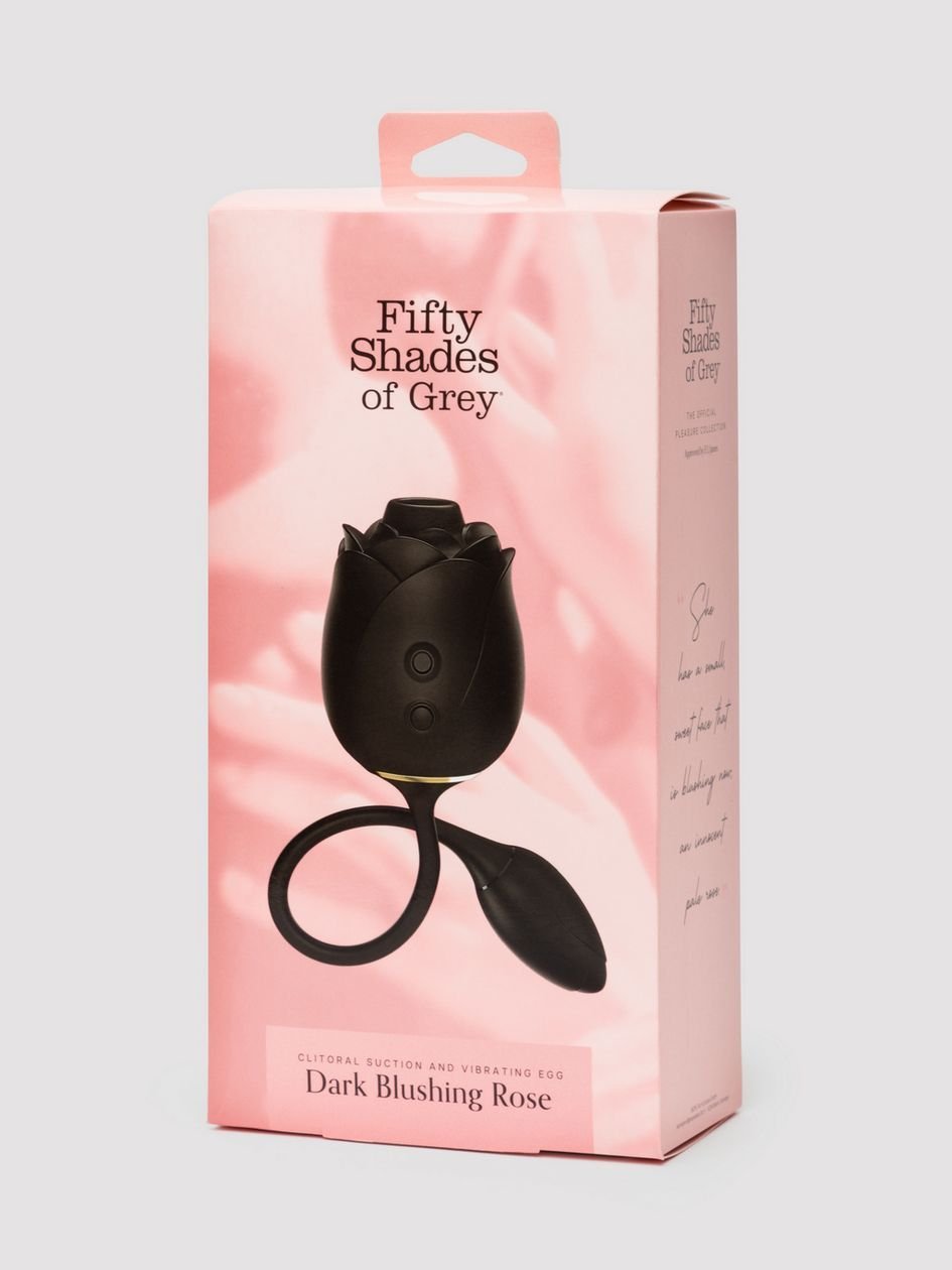 86910.jpg Fifty Shades of Grey Dark Blushing Rose Clitoral Suction Stimulator and Vibrating Egg - Image 1