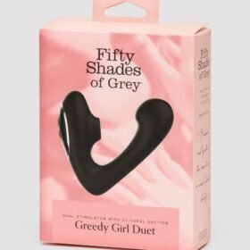 Fifty Shades of Grey Greedy Girl Duet Dual Stimulator with Clitoral Suction
