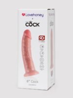 Lovehoney X King Cock Realistic Extra Girthy Suction Cup Dildo 8" - Image 8