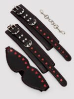 Bondage Boutique Heart Blindfold and Cuff Set (2 pieces) - Image 6