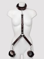 Bondage Boutique Heart Collar to Wrist Restraints