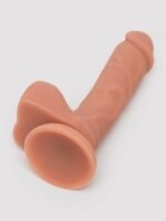 Lifelike Lover Classic Dual-Density Silicone Dildo with Balls 8 Inch - Flesh Tan - Image 4