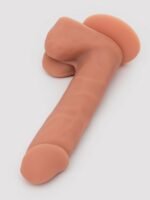 Lifelike Lover Classic Dual-Density Silicone Dildo with Balls 8 Inch - Flesh Tan - Image 5