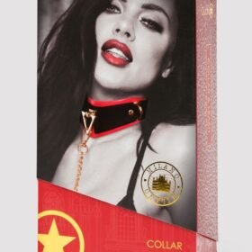 Ouch! Milan Faux Leather Collar with Leash