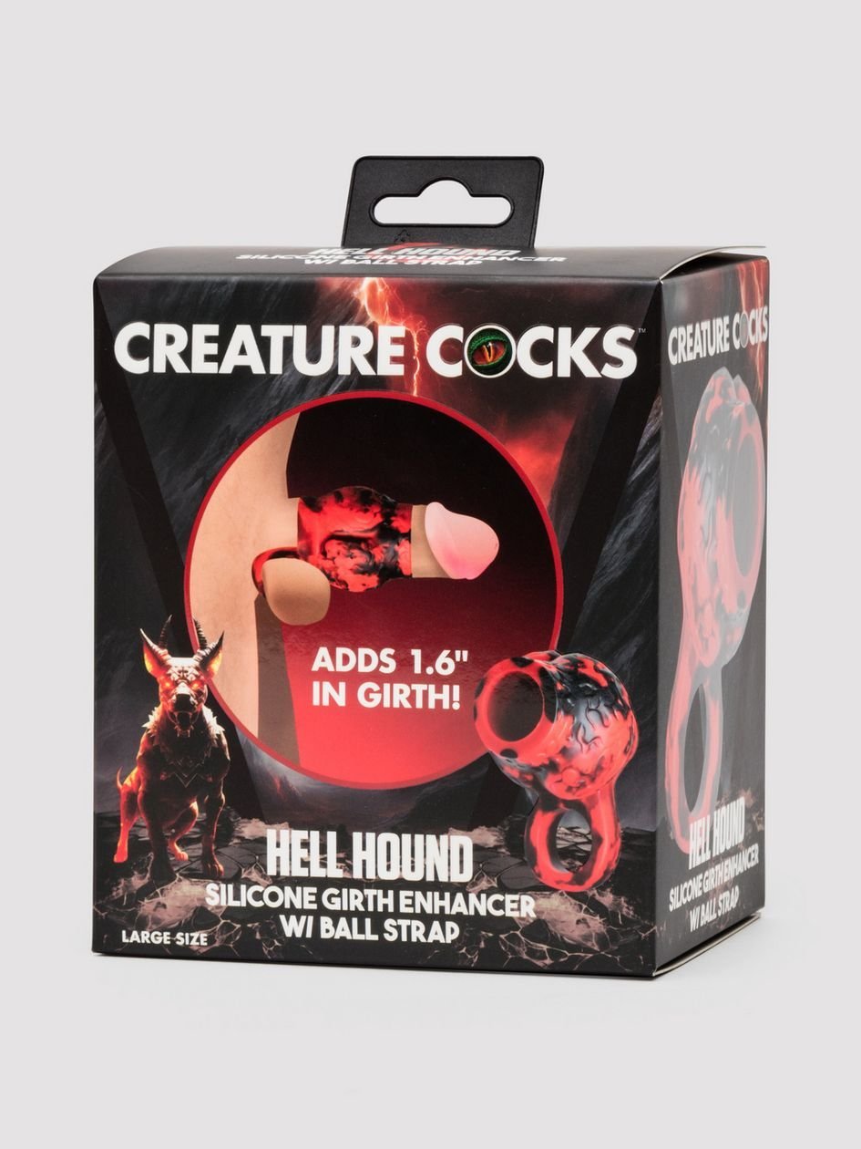 87570.jpg Creature Cocks Hell Hound Silicone Penis Sleeve and Ball Stretcher - Image 1