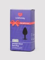 Lovehoney Clear Jeweled Metal Butt Plug