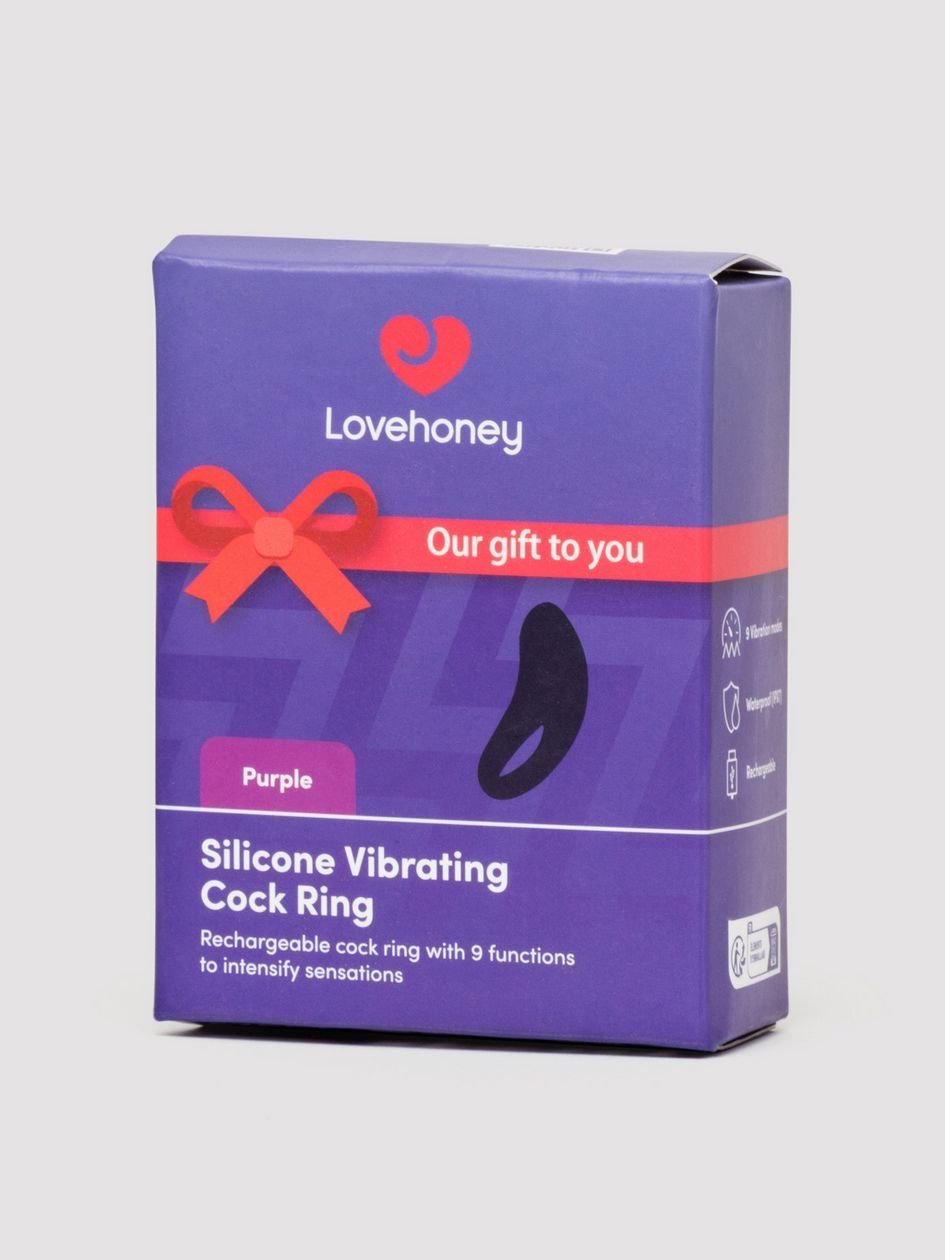 87687.jpg Lovehoney Purple Silicone Vibrating Cock Ring - Image 1
