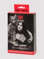 SEI MIO Twin Tweaks Velvet Collar with Nipple Clamps