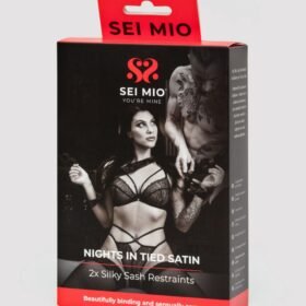 SEI MIO Nights in Tied Satin Silk Sash Restraint